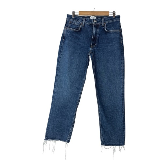Agolde Denim - AGOLDE  KYE Jeans Women's SIZE 28 Straight Leg Blue Stretch